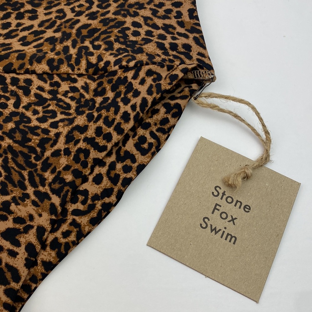 NWT Stone Fox Swim | Sahara Animal Print Taj Bikini Bottoms XS - Picture 5 of 8